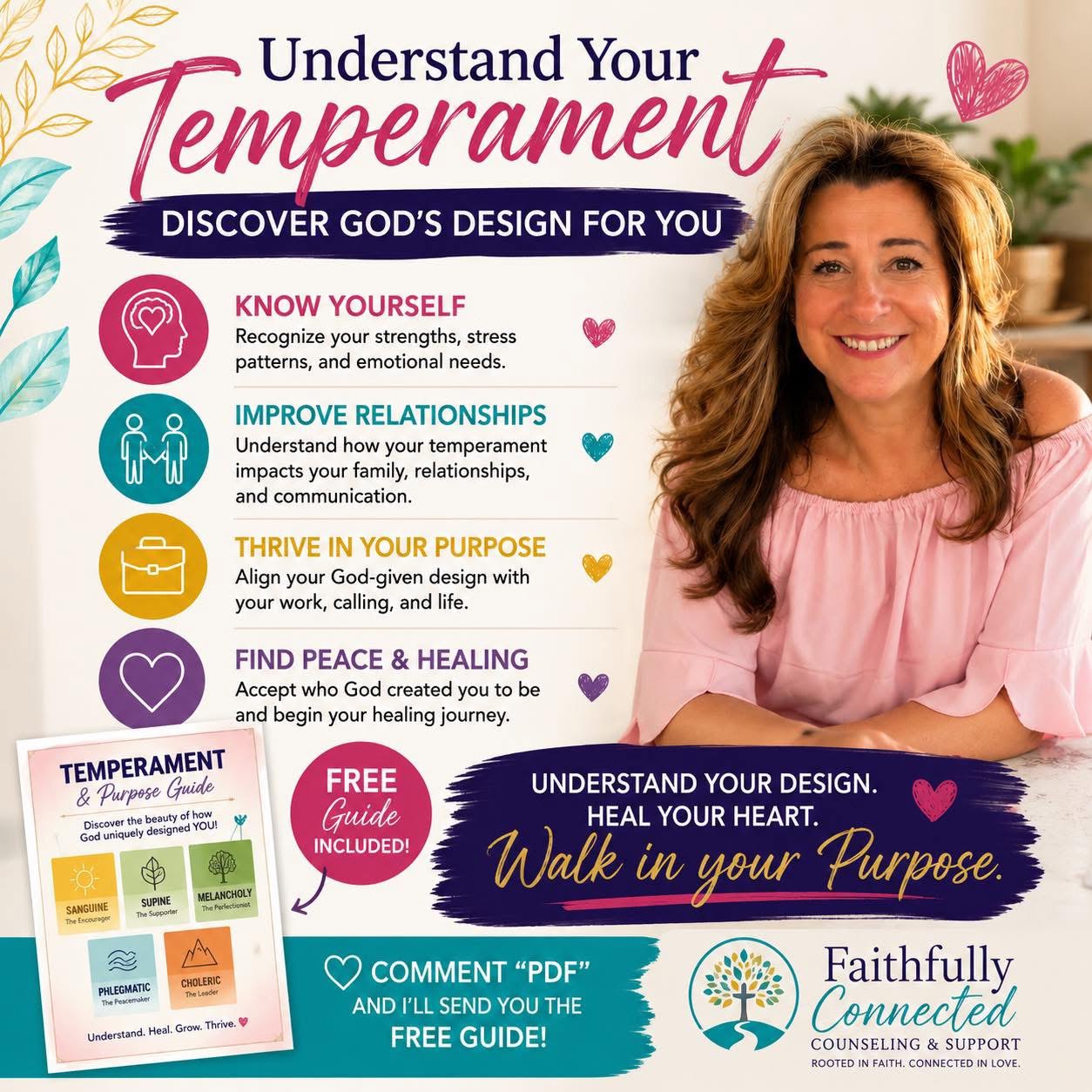 Understand Your Temperament promotional graphic from Faithfully Connected